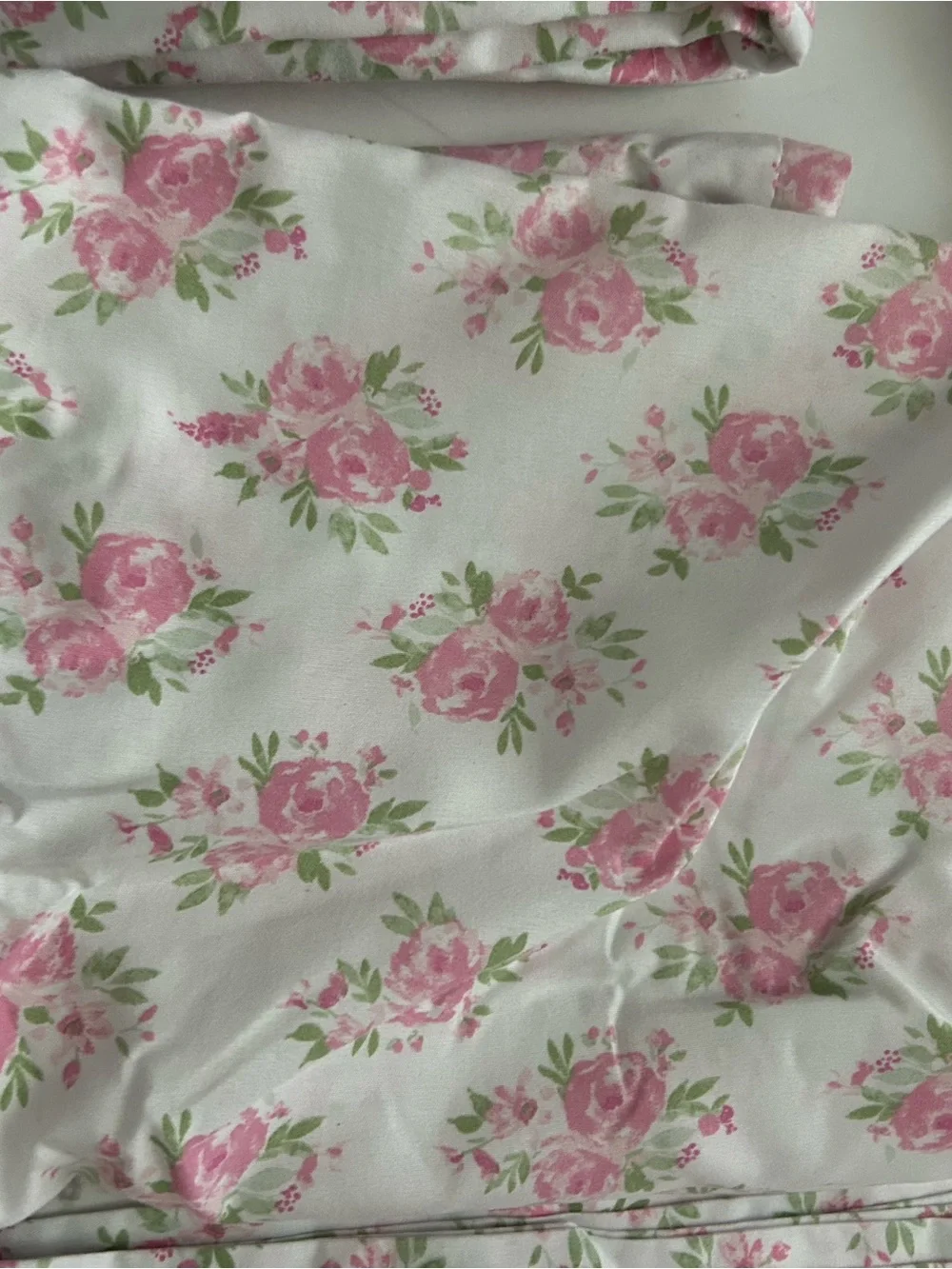 Floral Pink Rose Bedding Set - Classic Floral Print